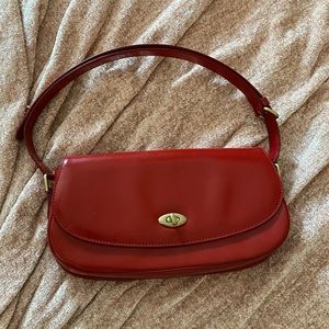 Isaac Mizrahi patent leather mini shoulder bag